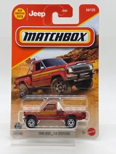 2026 Matchbox 1980 Jeep J10 Stepside Honcho Bordeaux Metallic Red #34/125 picture