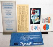 1967 Plymouth Belvedere Owners Manual W/Sleeve & Extras GTX Original  picture