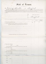 1881 Vermont Tax Inventory – Stafford VT – Francis J. Chandler – Real & Personal picture