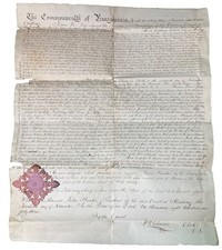 City of Reading Berks County PA Antique 1843 Exemplification Deed Orphan Court picture