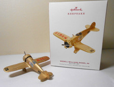 2019 Hallmark Ornament Sky's the Limit Airplane Wedell Williams Model 44  #23 picture