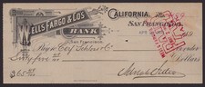 ADOLPH H. SUTRO - CHECK SIGNED 04/29/1892 picture