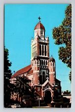 Lafayette LA-Louisiana, Cathedral St John the Evangelist, Vintage Postcard picture