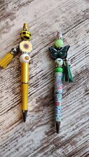 Beaded Pens Lot Of 2 Sunflower And Butterfly  picture