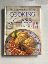 The Complete Step by Step Cooking Class Cookbook Hardback 1994 Gold Edge Vintage picture