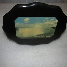 Niagra Falls Canada wall plaque vintage DenCraft lacquer picture