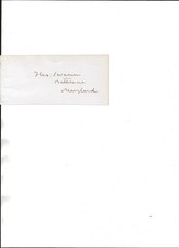 Thomas Swann autograph-Governor Maryland 1866-1869-Rep 1869-1879 picture