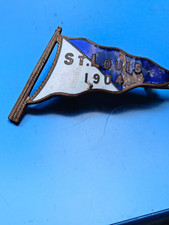 1904 St. Louis World's Fair Enamel Flag Pinback Badge Collectible picture
