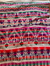 Southeast Asian Thai Woven Linen Shawl, Thailand, Vintage picture