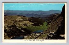 Mt. Evans Region CO-Colorado, Twin Lakes, Glacial Basin Vintage c1973 Postcard picture