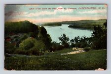 Parkersburg WV-West Virginia, Down Ohio Fort Boreman, Vintage c1908 Postcard picture