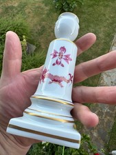 Vintage Meissen 1st Quality Red Dragon Porcelain Candlestick Gold Gilt Hand Pain picture