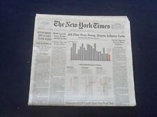 2022 NOVEMBER 5 NEW YORK TIMES - JOB DATA STAYS STRONG, DESPITE INFLATION CURBS picture