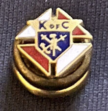 Knights Of Columbus Pin K Of C Lapel Hat Tie Tack Sword Anchor Cross picture