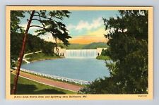 Baltimore MD-Maryland, Loch Raven Dam & Spillway, Antique, Vintage Postcard picture