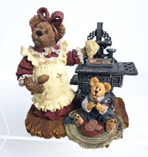 Boyds Bear Bearstone Figurine Aunt Becky with Zack Retired Numbered edition 200  picture