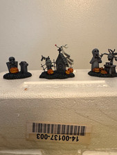 Hawthorne Village Nightmare Before Christmas Tomb & Gloom 3 Pc Set 2005 COA picture