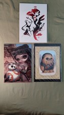 Disney Wonderground Post Card Mini Prints Lot Of 3 Excellent  picture