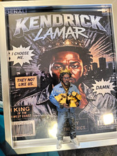 Rare Limited Custom Kendrick Lamar Figure w/with wall art  picture