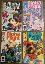 4 Key Issues Of Marvel Alpha Flight Issues 31 32 34 53 Very fine To Near mint picture