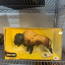 Breyer #381 The American BISON Golden Sorrel BUFFALO New Damaged box picture