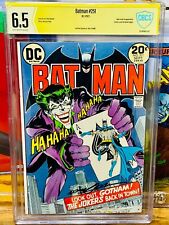 Batman #251 CBCS SS 6.5 Signed By Neal Adams 1973 Classic Joker Cover DC COMICS picture