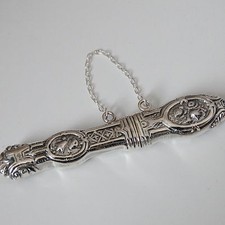 Sterling Silver Needle Case - Antique Replica -Chatelaine Sewing Needlecase picture