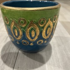 vintage mid-century Bitossi ceramic planter designed by Aldo Londi picture