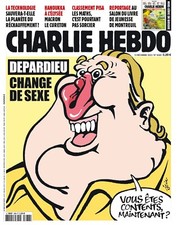 CHARLIE HEBDO GERARD DEPARDIEU SEX SCANDAL TRANSEXUAL FRENCH PARODY MOVIE picture