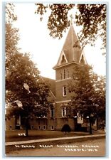 c1950's St. John's Christ Lutheran Church Arcadia WI RPPC Photo Postcard picture