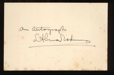 Lawrence Alma-Tadema Signed Auto Autograph 6cm x 9.2cm JSA Certified picture