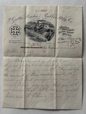 Vintage 1908 San Francisco CA Letterhead Gutta Percha & Rubber Mfg Co vignette picture