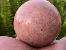 Sunstone Heliolite Sphere Stone of joy & fortune (70+mm 450+ gm) Large Polished picture