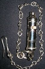 UK POLICE EQUIPMENT-METROPOLITAN POLICE WHISTLE & CHAIN picture
