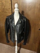 VINTAGE HARLEY DAVIDSON AMF LEATHER JACKET 1970s-1980 SIZE 40 reg picture