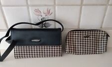 2 Pc Set New Longaberger Basket  Shoulder Bag Purse Wristlet  Wallet Makeup Case picture