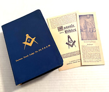Vintage Holman Freemason Masonic Bible 1957 Original Box - Daytona Beach Lodge picture