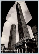 Postcard RPPC Italy Bologna The Two Towers 38M picture
