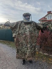 Anti-Thermal Camouflage Cloak Military IR Concealment Poncho Tactical Stealt💛💙 picture