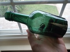 Nearest Mint Emerald Green Iron Pontil Brown Stout/Dyottville Glass Works 1850s picture
