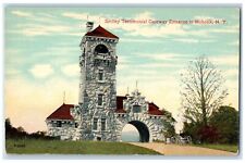 c1910's Smiley Testimonial Gateway Entrance To Monhonk Lake New York NY Postcard picture