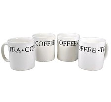 Vintage Wessex Collection Ceramic Mugs Set of 3 Black Block Font Made in England picture