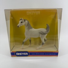 Breyer Horse #411 Prancing Arabian Stallion Flea-Bitten Grey 1988 Handpainted picture