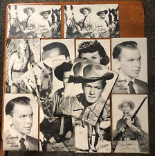 RARE 1940'S-50's Exhibit Card Lot X 20 Lone Ranger, Frank Sinatra ,Cochise,etc picture