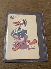 1935 WHITMAN WALT DISNEY PRODUCTIONS 🎥 DONALD DUCK CARD GAME PLAYING CARD picture