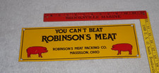 VINTAGE YOU CAN'T BEAT ROBINSON'S MEAT PIG FARMING 13
