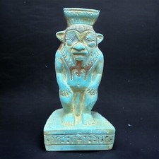 Rare Ancient Egyptian Bes God Unique Statue Antique Pharaonic Mythology BC picture