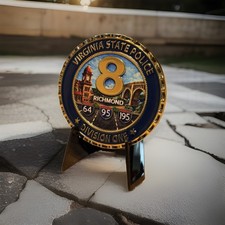 🔥Virginia State Police🔥 Area 8 Richmond - Challenge Coin picture