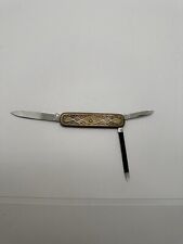 Vintage Hermes Lady's Knife with Case 3-Blade Bierhoff Solingen Rostfrei Germany picture