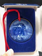 Vintage Bing & Grondahl 1993 Home for Christmas Plate Ornament, Limited Edition picture